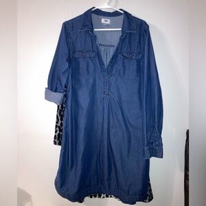 Old Navy Blue Denim Dress